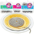 Durable Baking Supplies: 2 Pack Stainless Steel Chain Pie Weights, Reusable and Easy to Clean, Odorless, Safe Pie Weights for Pie Crusts, Oven Safe Baking Beads (10 feet) - size: 10 ft x 2