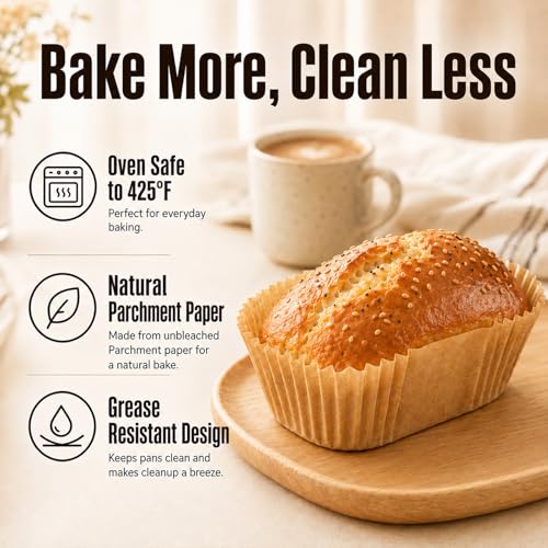 150 Pcs Mini Loaf Pan Liners Compatible with Wilton Mini Loaf Pan - color: Mini