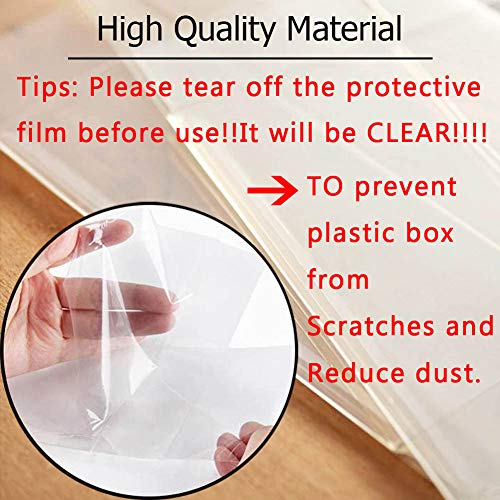 30 Pack Clear Plastic Individual Cupcake Containers with Handles
