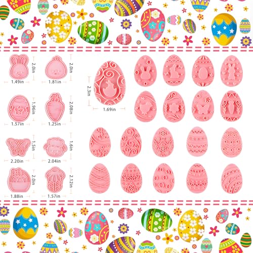 27 PCS Easter Cookie Cutters (3 IN 1) - color: Easter iii