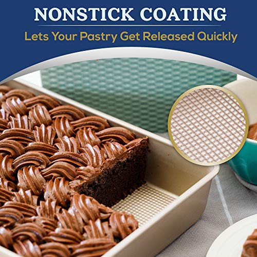 Ultra Cuisine 9x13 Inch Cake Baking And Brownie Pan - Baking Tray - size: 13.1 x 9.1 x 2.2