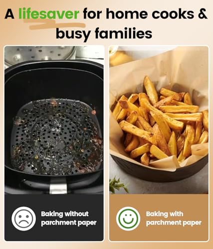 300 PCS Unbleached Parchment Paper Sheets for Baking 12x16 Inches, Non-Stick and Non-Toxic Precut Parchment Sheets for Oven, Cooking, Grilling, Air Fryer and Steaming - Fit for Half Sheet Pans - size: 12 x16 In -300Pcs
