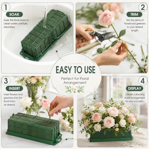 8PCs Floral Foam Cage, Green