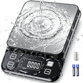 IPX7 Waterproof Food Scale 0.01oz/0.1g Precision Kitchen Scale Precisely Measures Grams and Ounces11lb/5kg Stainless Steel Digital Food Scales for Kitchen Gram Scale for Cooking, Baking - style: IPX7_battery_11lbs