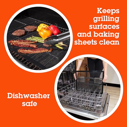 Camerons Grilling Mesh, Heavy Duty Non Stick Reusable Sheet, 13x18", 2 Pack