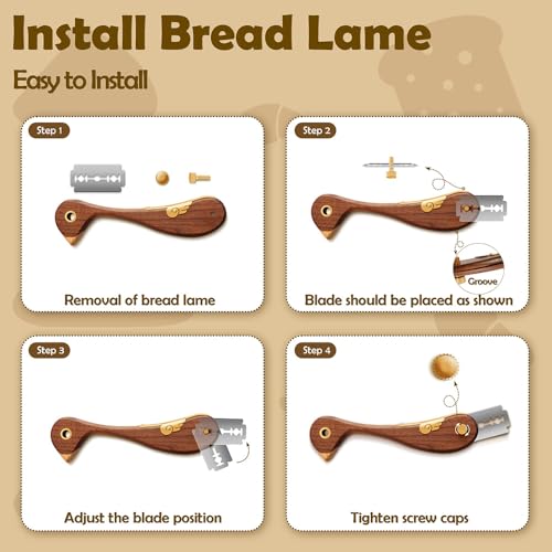 Bird Bread Lame Dough Scoring Tool with 10 Replacement Blades