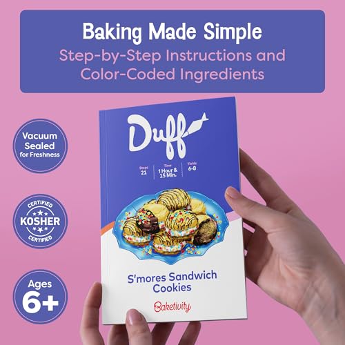 Baketivity x Duff Goldman S'mores Sandwich Cookies Baking Kit for Kids