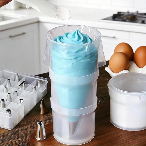 1PCS Piping Bag Holder Stand for Filling/Hands-Free Piping Bag Holder