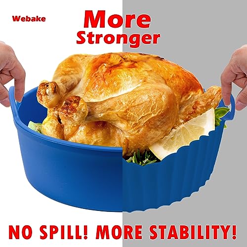 Webake Silicone Air Fryer Basket for Baking - size: 8 Inch