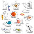 Ocean Animals Cookie Cutter Set, Under the Sea Cookie Cutter Set - color: Marine