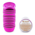 Hot Pink Foil Mini Cupcake Liners Baking Cups, 300-Count - color: Hot Pink