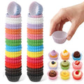 600 Pcs Mini Muffin Liners 1Inch Cupcake Liners for Baking (12 Colors)