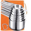 Measuring Cups Set, 7PCS Stainless Steel Engraved Markings Kitchen - size: 7PCS