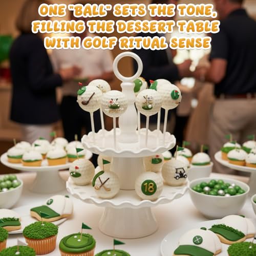 2 Pcs Golf Ball Cake Pop Mold with 100 Sticks, Golf Balls Mold - style: Golf Ball