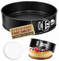 10 Inch Springform Pan with 50 Pcs Parchment Paper Cheesecake Baking Mold - size: 10" Cake Pan