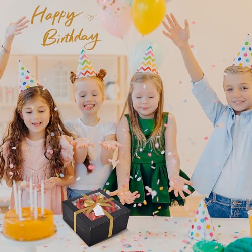 32Pcs 10 Inch Cake Boxes with Cake Boards (16Boxes & 16Boards) Black - color: Black
