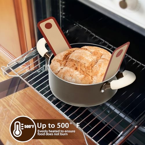 Silicone Bread Sling, Sourdough Transfer, Nonstick, 2 Pack Oval and Round - color: Red, size: 2 Pieces (Oval and Round)