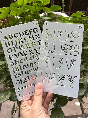 Letter Stencils for Painting, 40 Pcs 7 x 4 Inch for Wood Signs Quotes