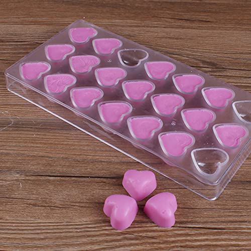ZEAYEA 4 Pack 87 Grids Polycarbonate Chocolate Mold, Candy Making Mold, DIY Mold Cookie Tray for Mousse Jelly Candy Chocolate, Cup, Heart, Rose, Crown Shape