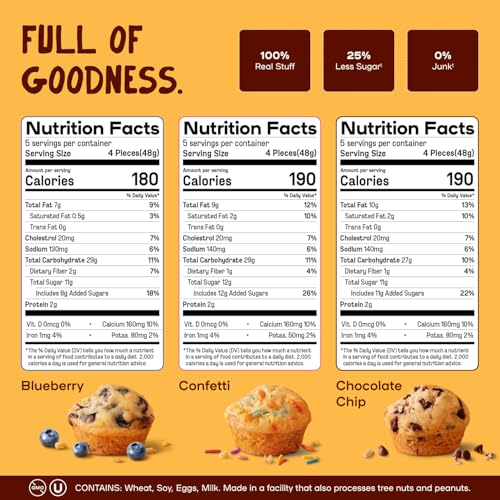 Muffinful Variety Mini Muffins Snack Packs, 15 4-Packs