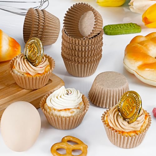 Caperci 300pcs Standard Cupcake Liners for Baking, Paper Muffin Liners Cups - color: Natural, size: Standard - 300 Count