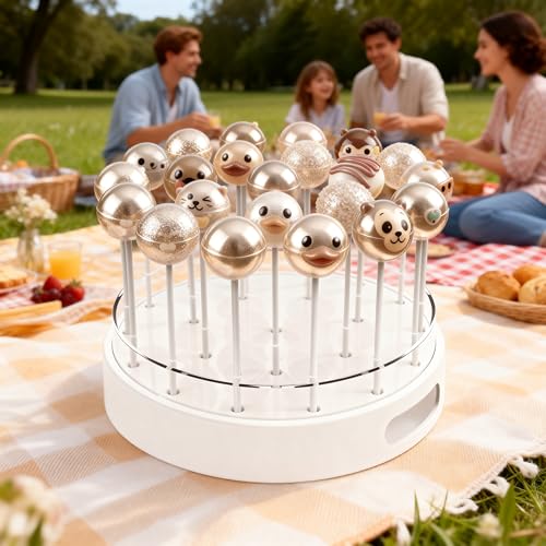 2-Pack Cake Pop Stand, 22-Hole Lollipop Display Holder