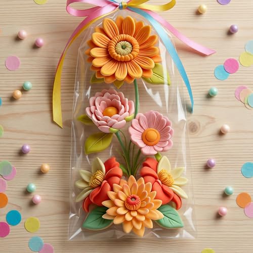 Flower Silicone Dahlia Peony Chrysanthemum Flower Fondant Mold - color: Style L