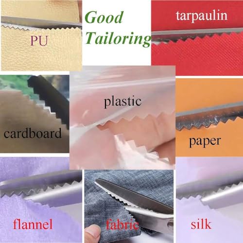 JISTL Pinking Shears for Fabric Zig Zag Scissors Sewing and Dressmaking