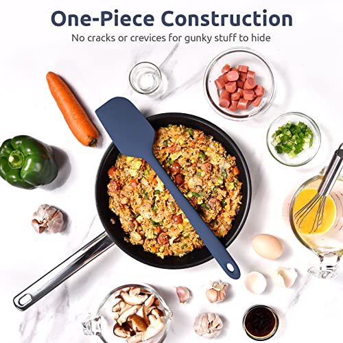 U-Taste 14in Extra Large Silicone Spatula, 600°F Heat Proof, Midnight Blue - color: Midnight Blue, size: 14 in (extra large spatula)