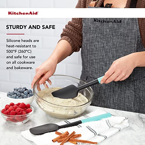 KitchenAid Universal Spatula Set, 2-Piece, Aqua Sky - color: Aqua, style: 2 Piece Spatula Set
