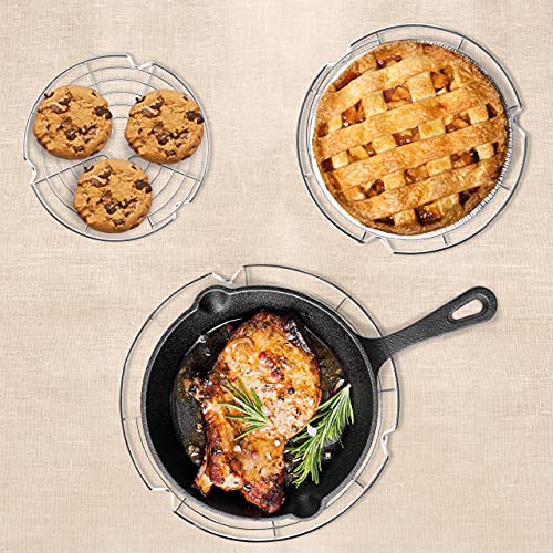KITCHENATICS Round Cooling Rack Stainless Steel Steamer Rack Set of 3 - size: 7.5", 9" & 10.5" Round- 3 PCS