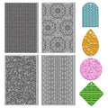 4PCS Polymer Clay Texture Sheets Set for Using with Clay Cutters, Boho Clay Texture Mats, Pottery Jewelry Making Kit DIY Creative Crafts Tools - style: Retro Pattern 1 Theme-4pcs