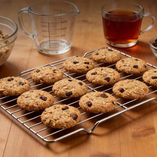 4 Piece Cooling and Baking Rack Set, Stainless Steel
