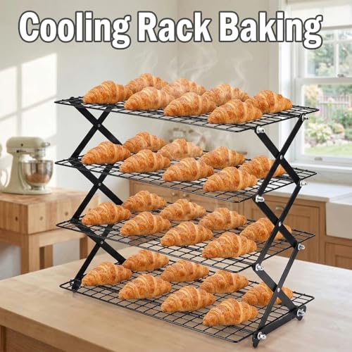 Ideal Swan 2/3/4-Tier Collapsible Cooling Rack with Adjustable 3 Setting