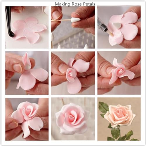 Comais Rose Petals Flower Cookie Cutters Set Stainless Steel 3Pcs Large