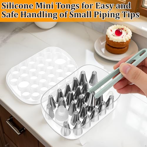 Cake Decorating Supplies Set, 27 Grids Storage Box