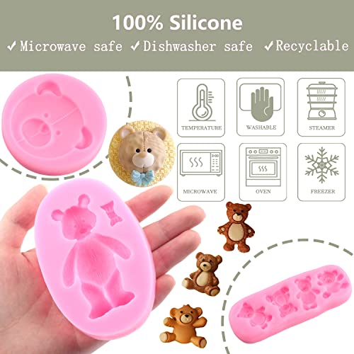 ZiXiang Baby Silicone Fondant Cake Mold Bear Silicone Molds - color: Style B