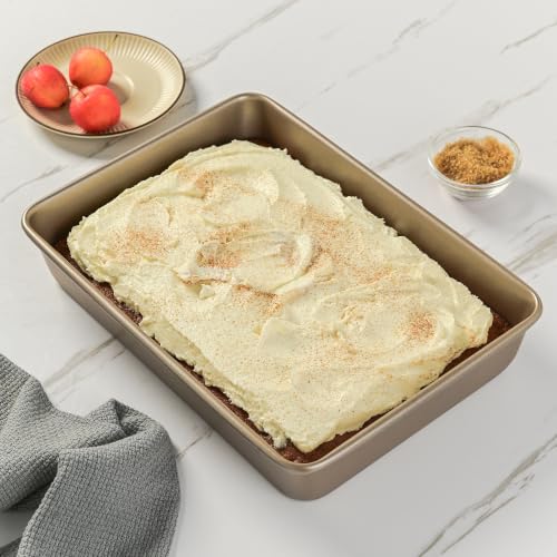 13 Inch Rectangle Cake Pan Carbon Steel Nonstick Detroit Style Pizza Pan - size: 13" Deep Rectangle
