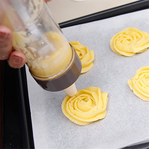 FantasyDay Biscuit Making and Icing Set Cookie Biscuit Press and Cake Icing Decorating Set with Icing Gun Cookie Press Cutter Kit with Discs and Nozzles For Beginner and Professional Use #1
