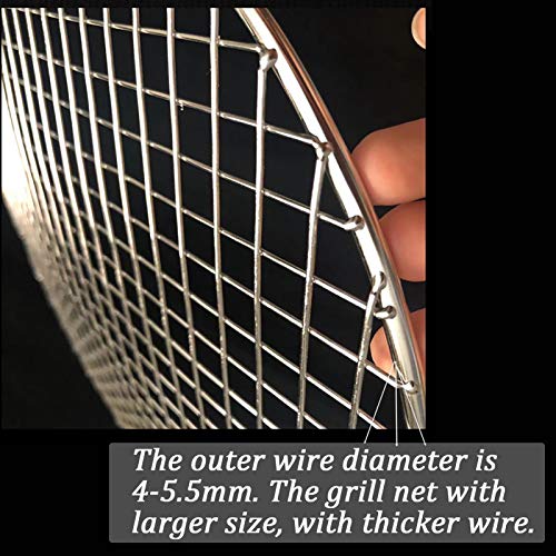 Cooking Rack Round Stainless Steel Dia 8.25" Heavyweight Cross Wire Steaming Cooling Barbecue Rack/Carbon Baking Net/Grill/Pan Grate (210mm/8.25") - size: Dia 8.25"