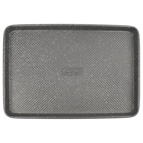 David Burke 15x10 Cookie Sheet – Carbon Steel, PFTE & PFOA Free, Oven Safe, Non-Toxic, Perfect for Baking and Roasting – Gray Speckle - color: Gray Speckle, size: 15x10" Cookie Sheet