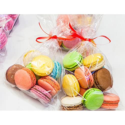 Yotelab Cellophane Treat Bags, 7x14 In Cellophane Bags With Ties, 100 Pcs - color: 7x14 Inch