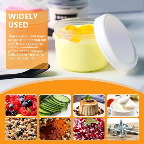 24 Pack 5 oz(160 ml) Food Storage Jars with Screw Lids