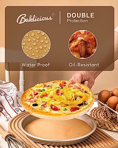 BAKLICIOUS 470 Pcs Unbleached Parchment Paper Baking Sheets & Rounds Bundle - 220 Sheets + 250 8x8 Inch Rounds - Non-Stick, Heat Resistant, Waterproof, Food Grade