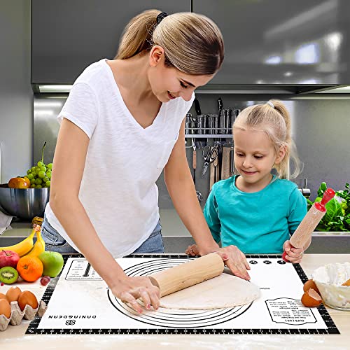DANIA & DEAN 36"x24" Large Durable Silicone Baking Mat for Pastry and Bread - color: Black, size: 36"L x 24"W