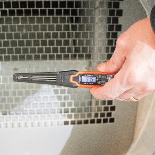 Klein Tools ET05 Digital Pocket Thermometer, Fahrenheit and Celsius - style: Digital