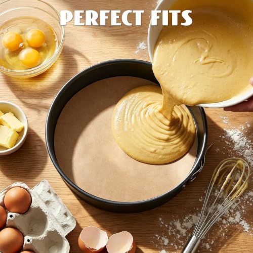SMARTAKE 7 Inches Round Parchment Paper Baking Sheets, Non-Stick, 200Pcs - size: 7 Inches-200