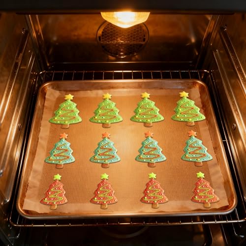 3Pieces Christmas Tree Cookie Cutter Set, Christmas Cookie Cutters, Stainless Steel Biscuit Cutters for Baking Xmas Holiday Party Decorations