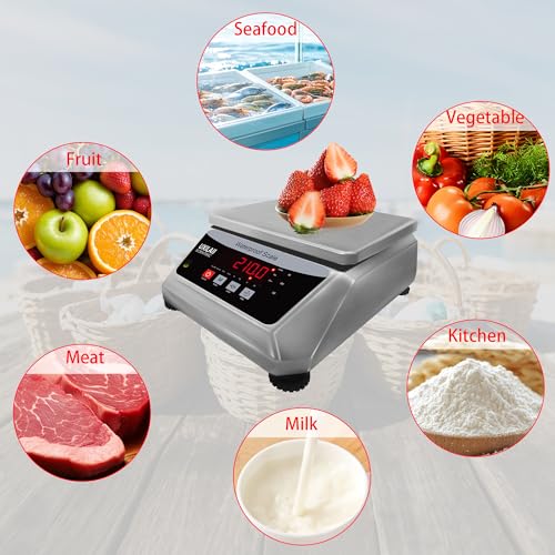 UXILAII Professional Waterproof Scale Stainless Steel Scale 110V 6kg 0.1g - size: 6kg0.1g