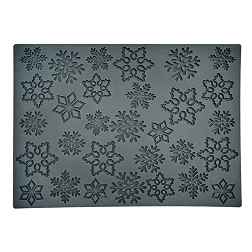 Christmas Snowflake Pattern Kit Set Texture Mat Silicone Cake Mold Mousse Dessert Bakeware Tools